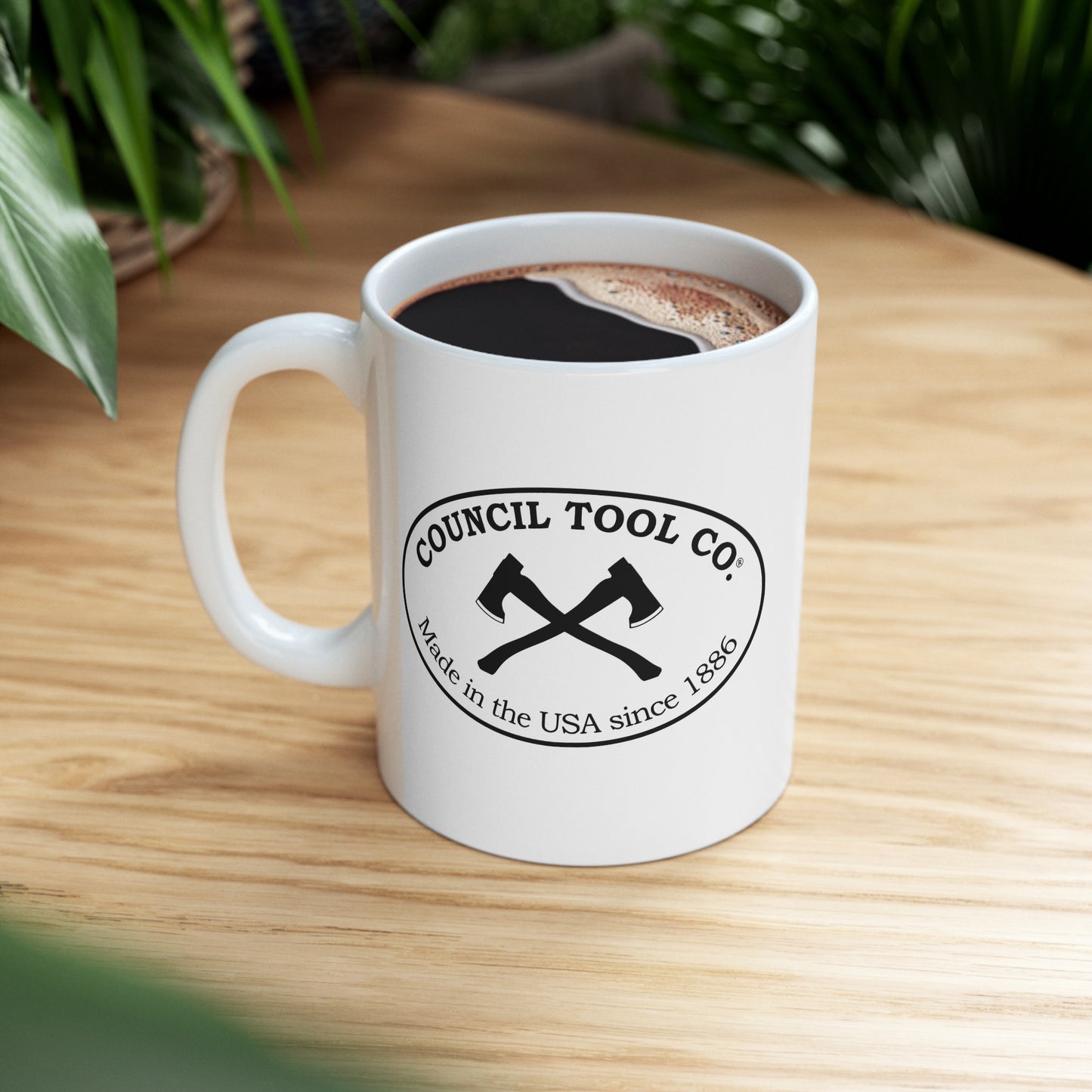 " Will work for axes" Ceramic Mug, (11oz)