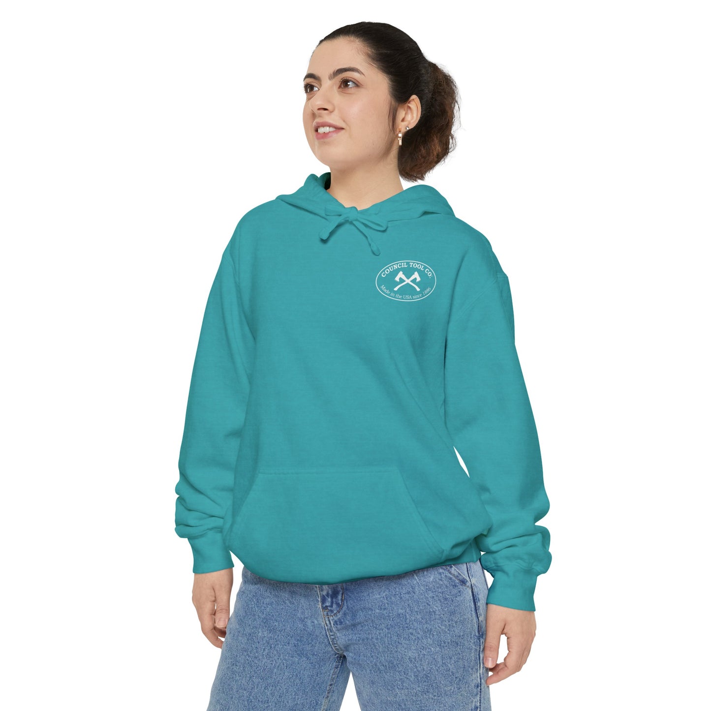 'Get Your Axe to Work" Unisex Garment-Dyed Hoodie