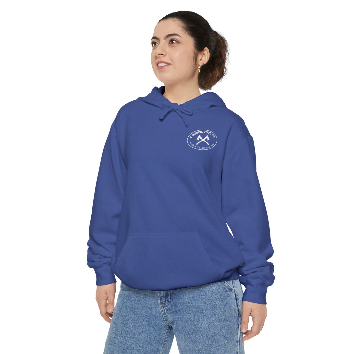 'Get Your Axe to Work" Unisex Garment-Dyed Hoodie