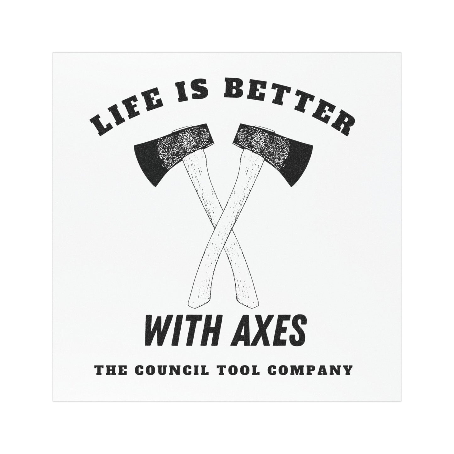 "Life is Better With Axes" Car Magnets