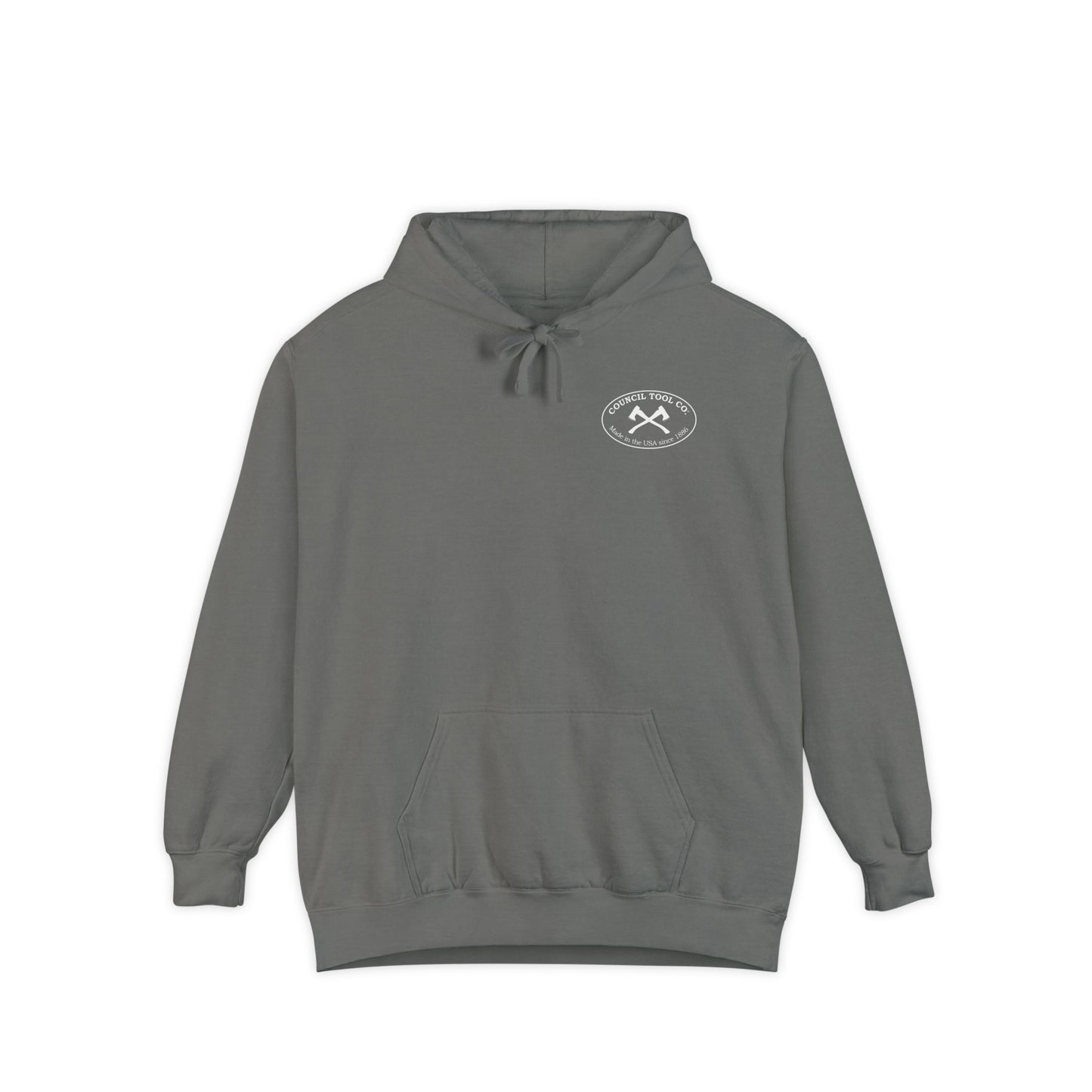 'Get Your Axe to Work" Unisex Garment-Dyed Hoodie