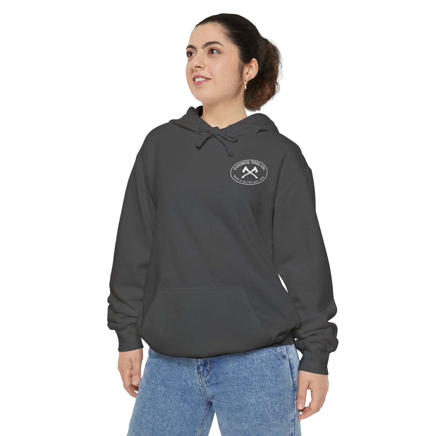 'Get Your Axe to Work" Unisex Garment-Dyed Hoodie