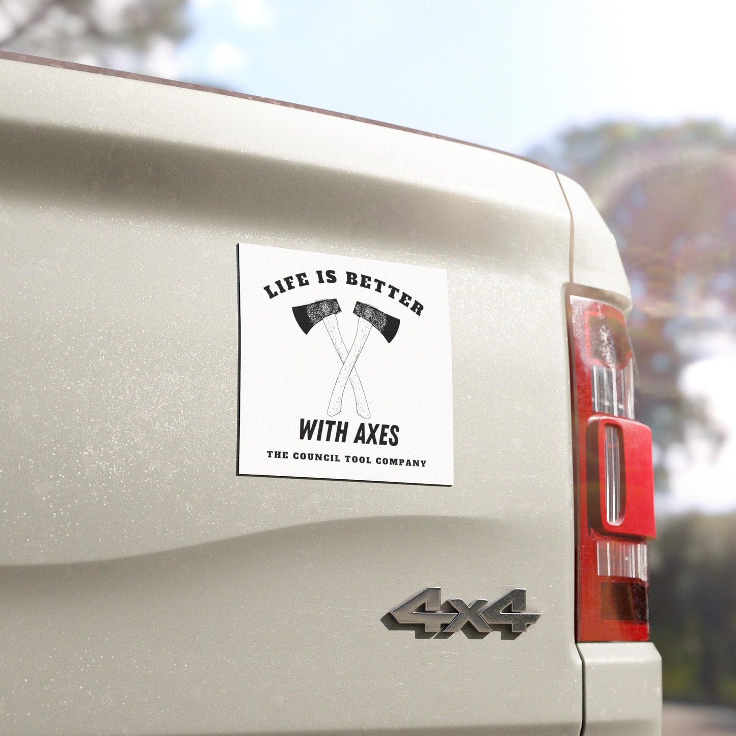 "Life is Better With Axes" Car Magnets