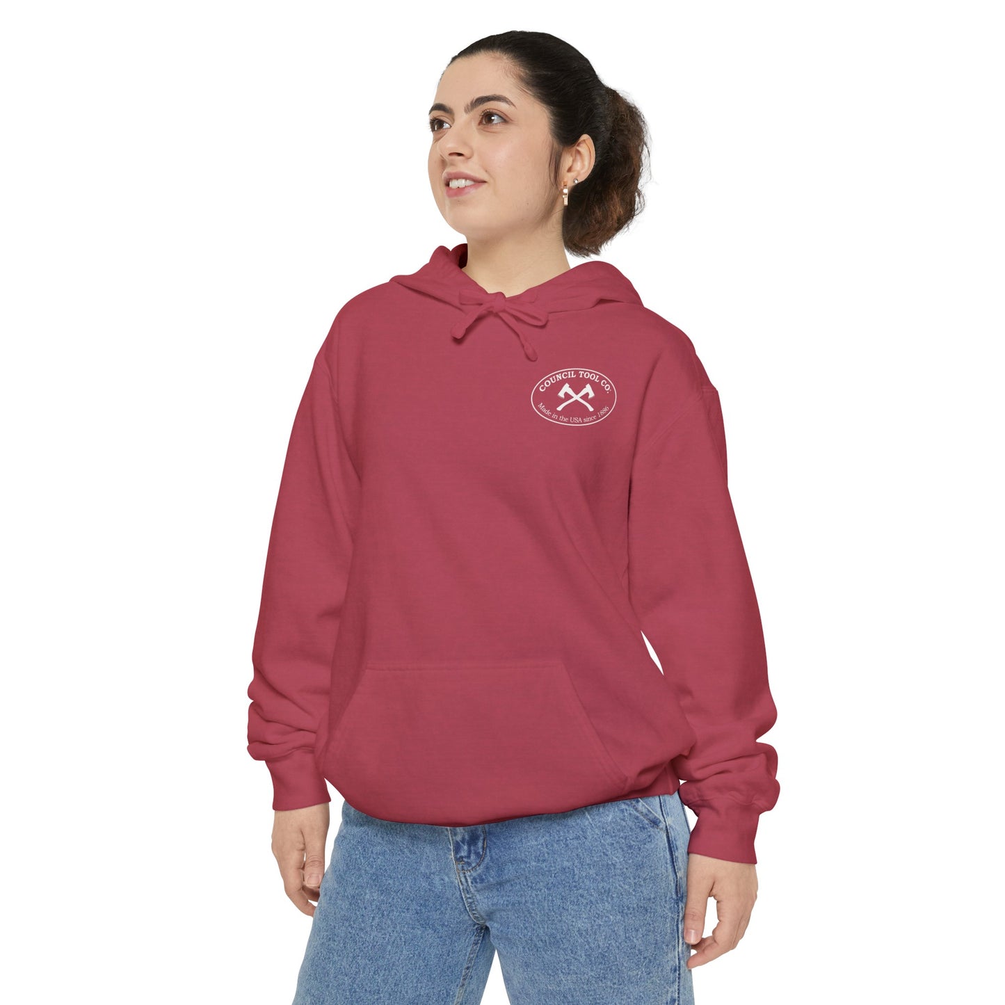 'Get Your Axe to Work" Unisex Garment-Dyed Hoodie