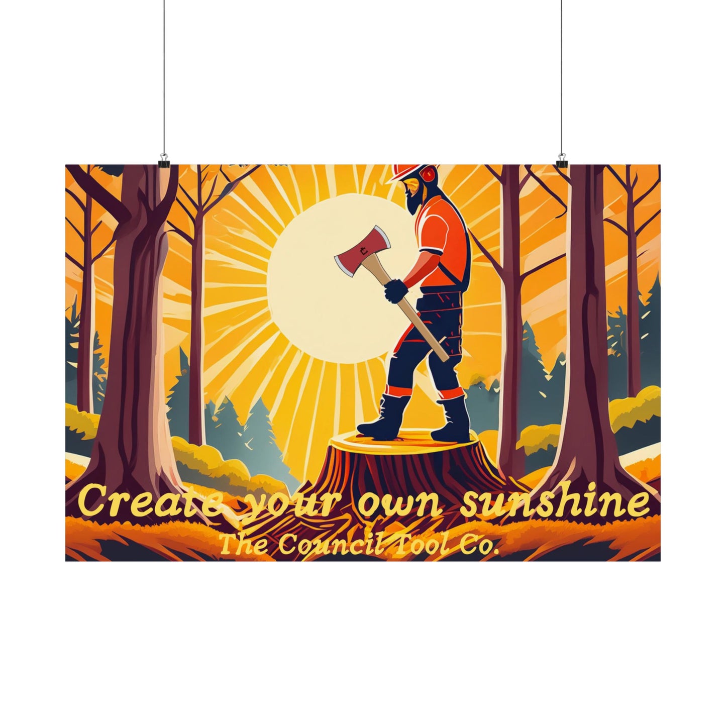 "Create Your Own Sunshine" Matte Poster