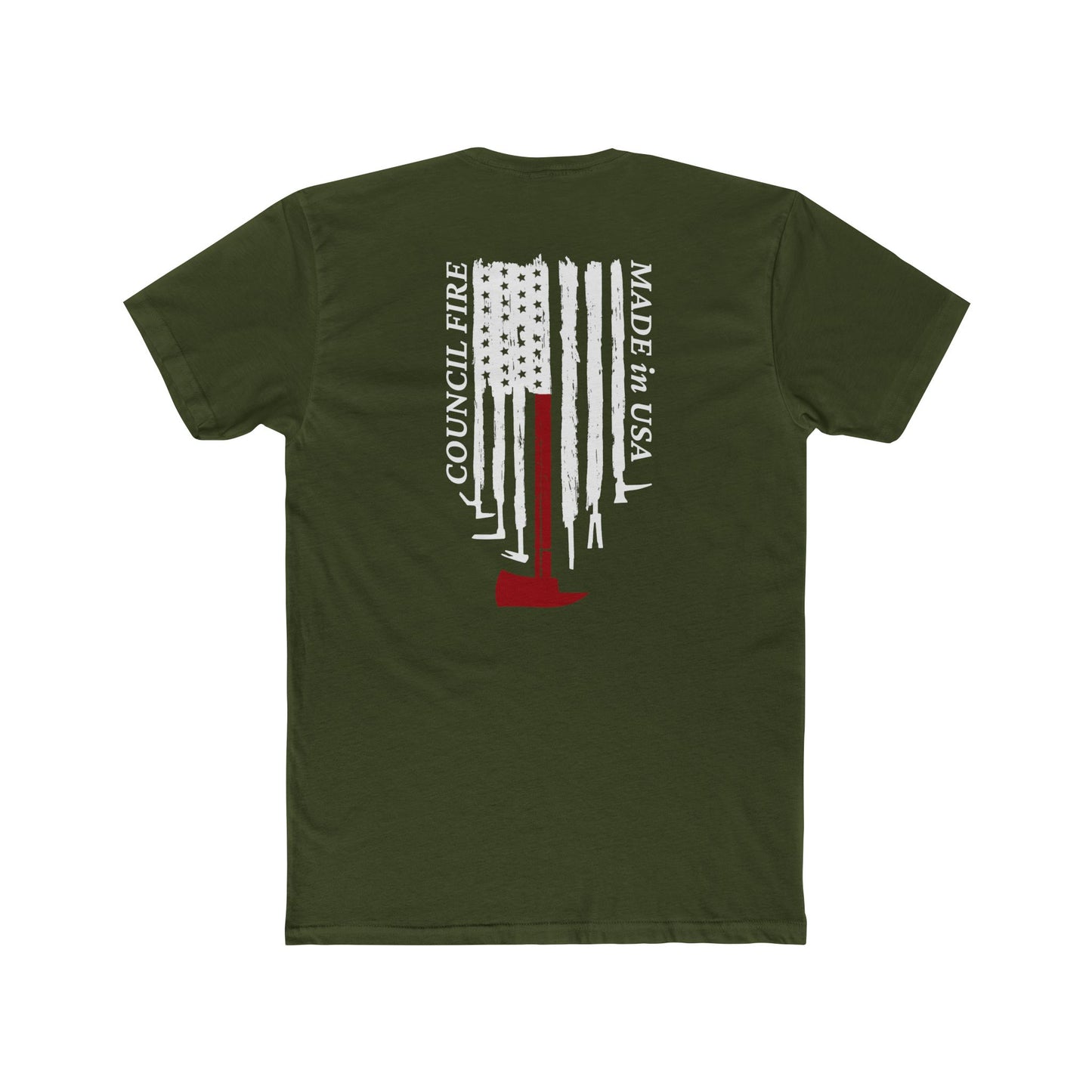 T-Shirt — Vertical American Flag Axe Graphic Tee