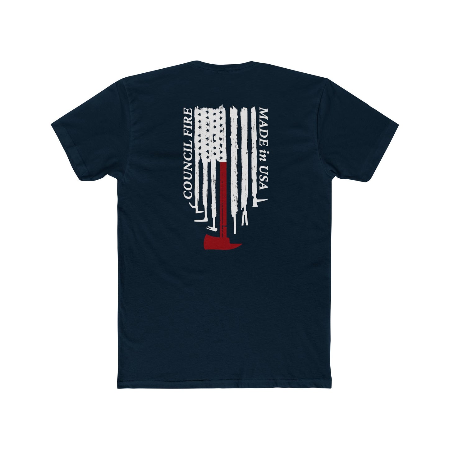 T-Shirt — Vertical American Flag Axe Graphic Tee
